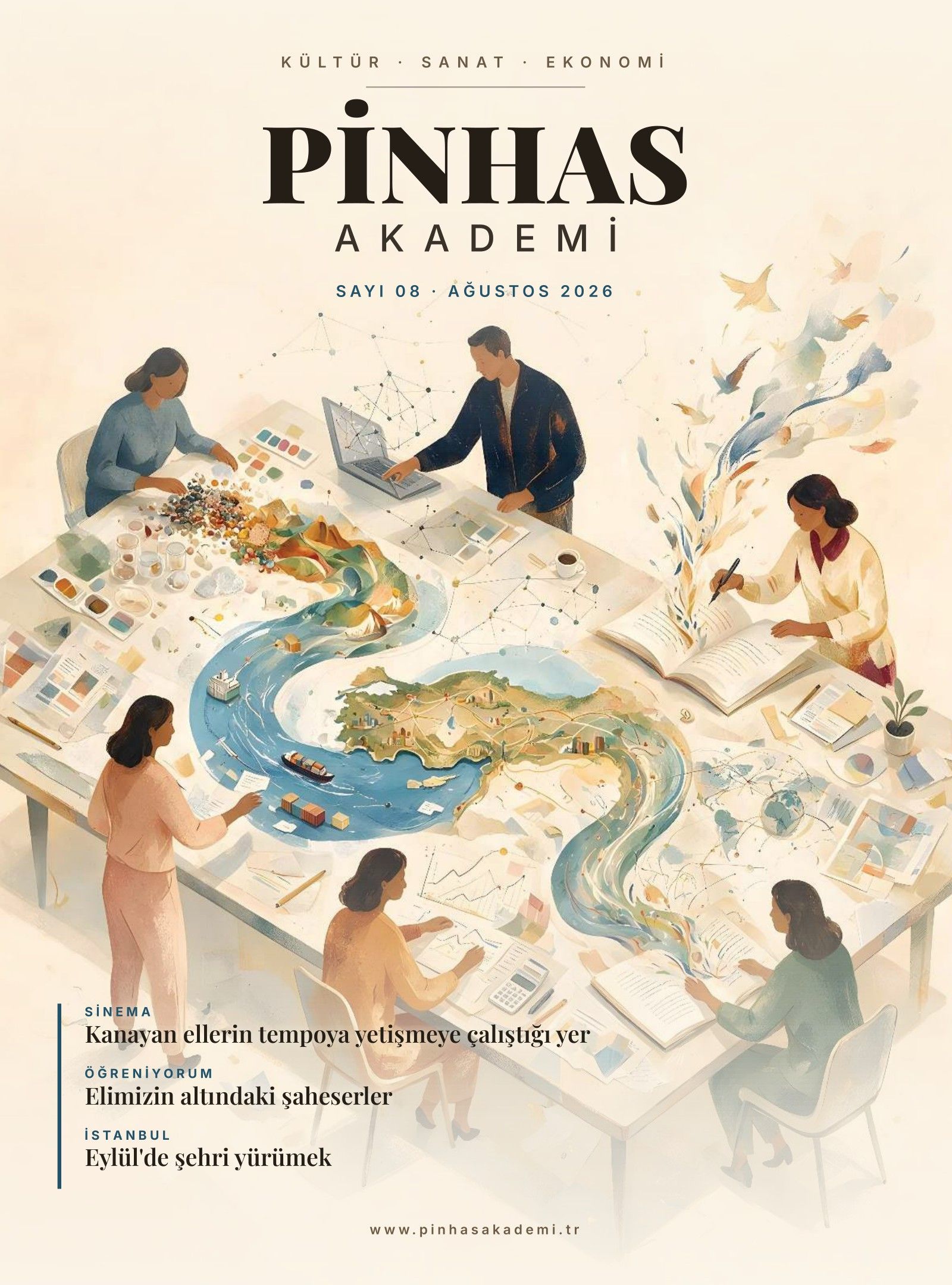 PİNHASAKADEMİ Sayı 08 · Ağustos 2026 kapağı