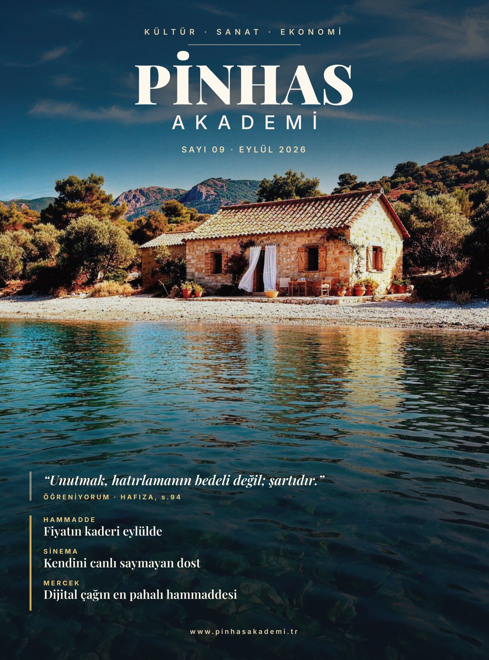 PİNHASAKADEMİ Sayı 09 · Eylül 2026 kapağı